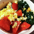 ともみ⭐️'s cooksnap of when they made トマトとほうれん草の中華炒め.