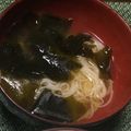かんじきんぐ's cooksnap of when they made そうめんとわかめの味噌汁.