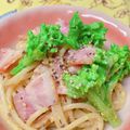 ☆３匹の子ぶた☆'s cooksnap of when they made お弁当に♪菜の花とベーコンのスパサラダ.
