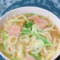 ☆３匹の子ぶた☆'s cooksnap of when they made 魚肉と水菜のうどん煮.