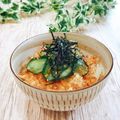 Satoco❋'s cooksnap of when they made 塩もみ胡瓜の猫飯（ねこまんま）.