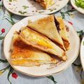 mmameco's cooksnap of when they made ハム･玉子焼き・チーズのホットサンド.