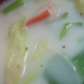 あゆたっくん's cooksnap of when they made 簡単♪キャベツとカニカマのミルクスープ.