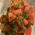 meg1518's cooksnap of when they made ＊トマトと大葉の塩昆布和え＊.
