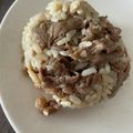 ＊★とも＊☆'s cooksnap of when they made 牛肉ごぼうの混ぜご飯.
