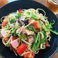 苺姫３ママ's cooksnap of when they made 水菜となすのピリッとゆず胡椒☆冷製パスタ.