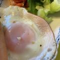 レインボーライス's cooksnap of when they made ただのハムエッグです.