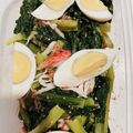 ももゆみ1230's cooksnap of when they made 小松菜とゆでたまごのナムル.