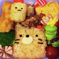 あかにぇにぇ's cooksnap of when they made すみっコぐらしキャラ弁♡ねこたぴおか.