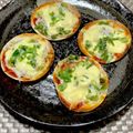 あい♪らんど's cooksnap of when they made 餃子の皮でしらすピザ.