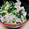 ⭐ぁぃ⭐'s cooksnap of when they made 10分で簡単！豚こま肉のレモンねぎ塩豚丼.