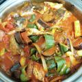 だらだらりん's cooksnap of when they made 塩鯖と夏野菜のトマト煮込み.