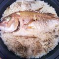 YOUCHIA's cooksnap of when they made ストウブで炊く 鯛めし.