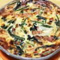 ku1706's cooksnap of when they made ほうれん草ベーコンキッシュ(生地なし).