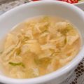 まりぴぴ♡'s cooksnap of when they made ゆで鶏の茹で汁で～ ふわふわ卵スープ.