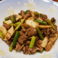 YCHキッチン's cooksnap of when they made 牛肉とにんにくの芽の炒めもの☆.