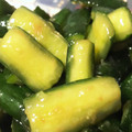 ミレーちゃん's cooksnap of when they made 簡単5分！きゅうりの梅オイスター和え.