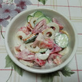 レオミウ's cooksnap of when they made ♡トマトとちくわのマヨぽんサラダ♡.