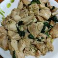 サクラ❁❀✿✾'s cooksnap of when they made 鶏むね肉の生バジル＆バター炒め.