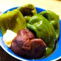 ぴ〜すけ✿'s cooksnap of when they made レンチンだけ！丸ごとピーマンの焼き浸し風.