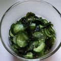 こころんち☆'s cooksnap of when they made 簡単5分我が家のきゅうりとワカメの酢の物.