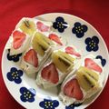クックトコトコ♪'s cooksnap of when they made フルーツサンド イチゴ.