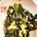 クックyuria's cooksnap of when they made 生わかめのニンニク醤油炒め.