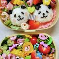 ☆ミルミル's cooksnap of when they made パンダまみれ☆キャラ弁.