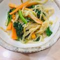 miharu's cooksnap of when they made コクうま！もやしとほうれん草のナムル.