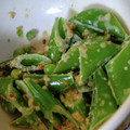 akely's cooksnap of when they made 【簡単】スナップエンドウのマヨごま和え.