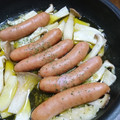 waka1993's cooksnap of when they made シャウときのこで！ごろっと蒸しアヒージョ.