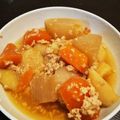 クック46053W☆'s cooksnap of when they made 手抜き流♪里芋と人参の鶏そぼろあんかけ.