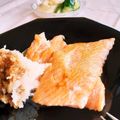 ＠ももこ's cooksnap of when they made シンプルに秋鮭の塩焼き・すだち風味.