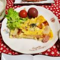 mmameco's cooksnap of when they made 冷蔵庫整理に✿スパニッシュオムレツ。.