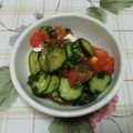 レオミウ's cooksnap of when they made きゅうりトマト大葉の万能和え♡.