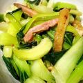 ☆momo☆jj☆'s cooksnap of when they made ちんげん菜の粒マスタード✿バター炒め.
