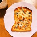 motomi♪'s cooksnap of when they made おろし人参と海苔の佃煮のチーズトースト.