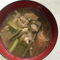 Ruriluru's cooksnap of when they made わらびと松山あげのお味噌汁.