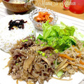 YUH♡ママ's cooksnap of when they made 牛肉と舞茸の甘辛炒め.
