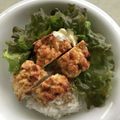 Ruriluru's cooksnap of when they made ナゲットの甘辛タレ丼.