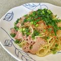 tamagogo's cooksnap of when they made 簡単！スパムを使った男の和風スパゲティー.