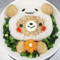 クックUR9L2V☆'s cooksnap of when they made キャラ弁＊おばけ帽子のクマさんおにぎり♡.