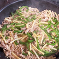 あもとし's cooksnap of when they made 豚肉で簡単　青椒肉絲.