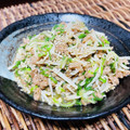 料理男子部's cooksnap of when they made おつまみにも♪挽肉とえのきの醤油炒め.