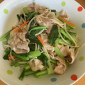 0720まま's cooksnap of when they made 1/2日分野菜！小松菜と豚の塩炒め.