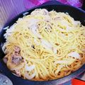 シュムクム's cooksnap of when they made 豚こま和風パスタ.