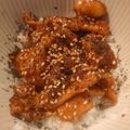 むーてぃん★'s cooksnap of when they made 格安☆鶏皮のたれ焼き丼.