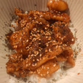 むーてぃん★'s cooksnap of when they made 格安☆鶏皮のたれ焼き丼.