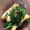 あおむし26's cooksnap of when they made 簡単美味・小松菜と油揚げのナムル.