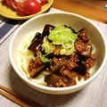 shi0x0no's cooksnap of when they made ちょい辛まぜ茄子うどん.